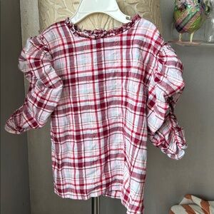 Velveteen Dionne Rouched Sleeve Top